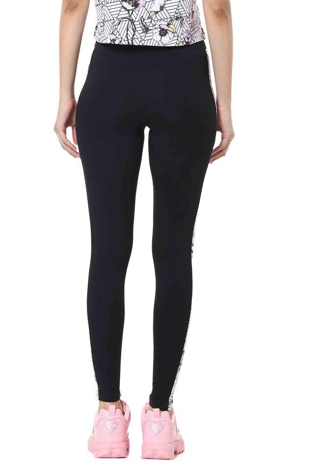 Regular Fit Cotton Blend Womens Activewear Tights