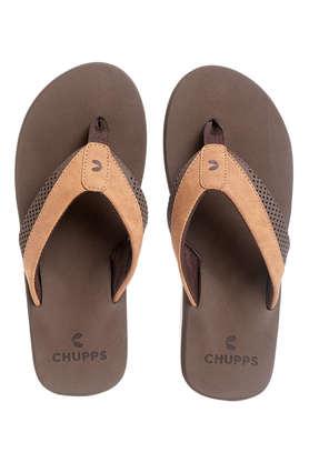 Buy CHUPPS Brown Men s Wyld Solid URO Foam Comfort Flip flop