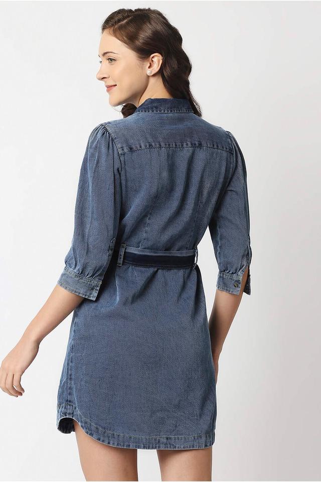 Denim Dress / Sleeveless Blue Dress with hood / Long Blue Denim Dress –  Nuichan