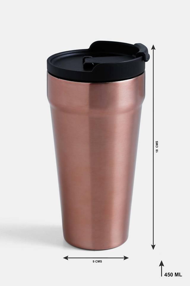 Buy BACK TO EARTH Rose Gold Vacuum Travel Mug