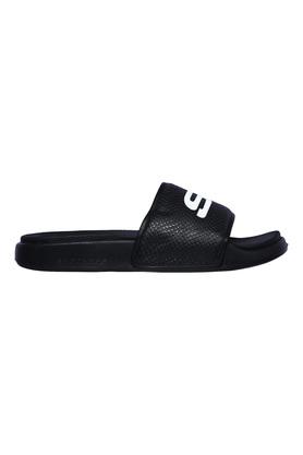 Buy SKECHERS Black Mens Casual Wear Sliders Shoppers Stop