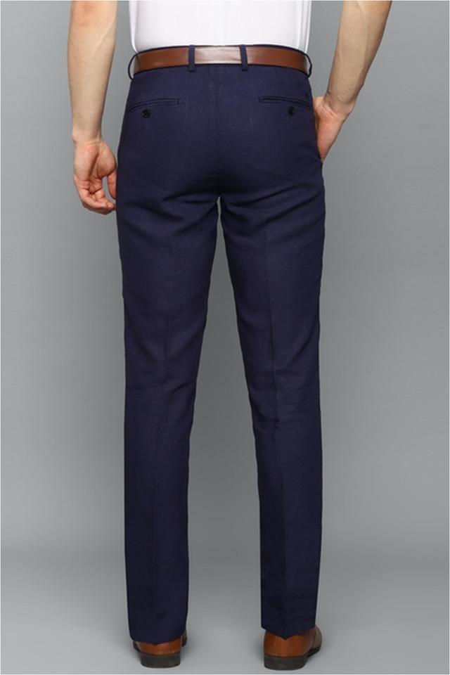 Louis Philippe Men Solid Slim Fit Formal Trousers - Price History