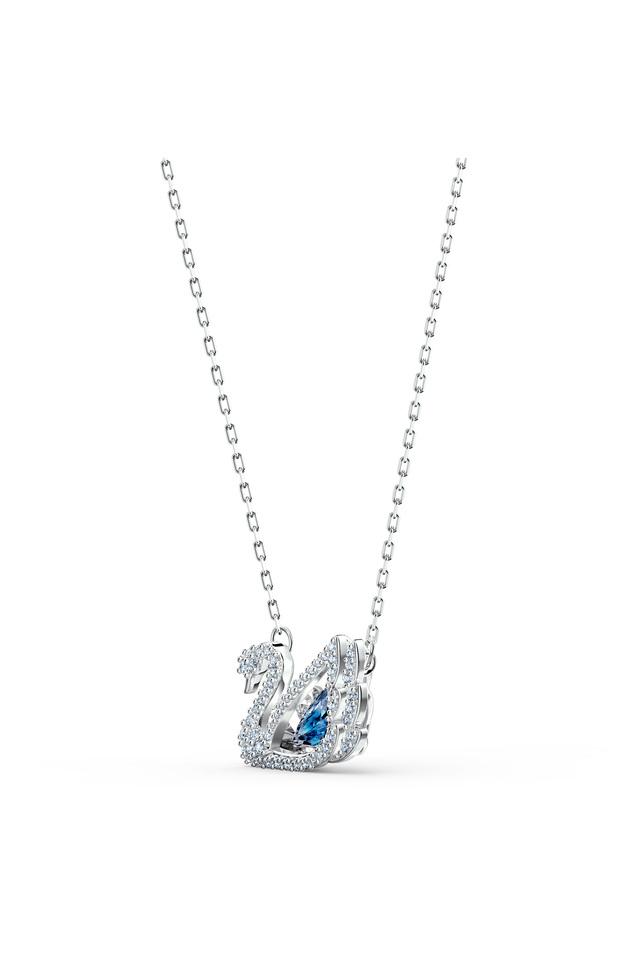 Swarovski silver deals swan necklace