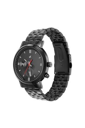 Fastrack black chain deals watch for men