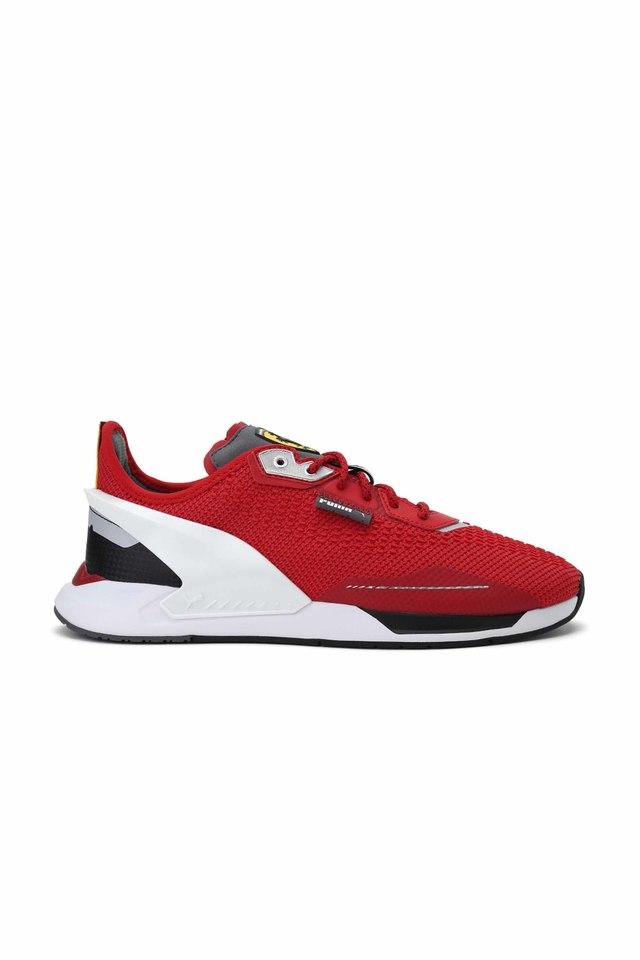 Puma red clearance and white shoes