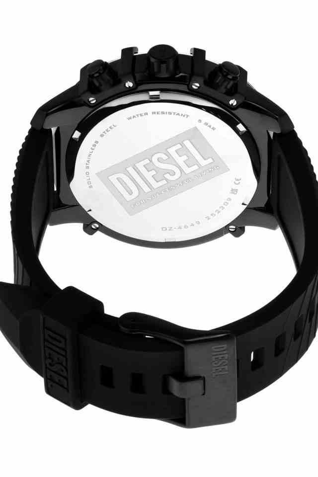 Buy DIESEL Griffed 48 mm Black Dial Silicone Chronograph Watch For