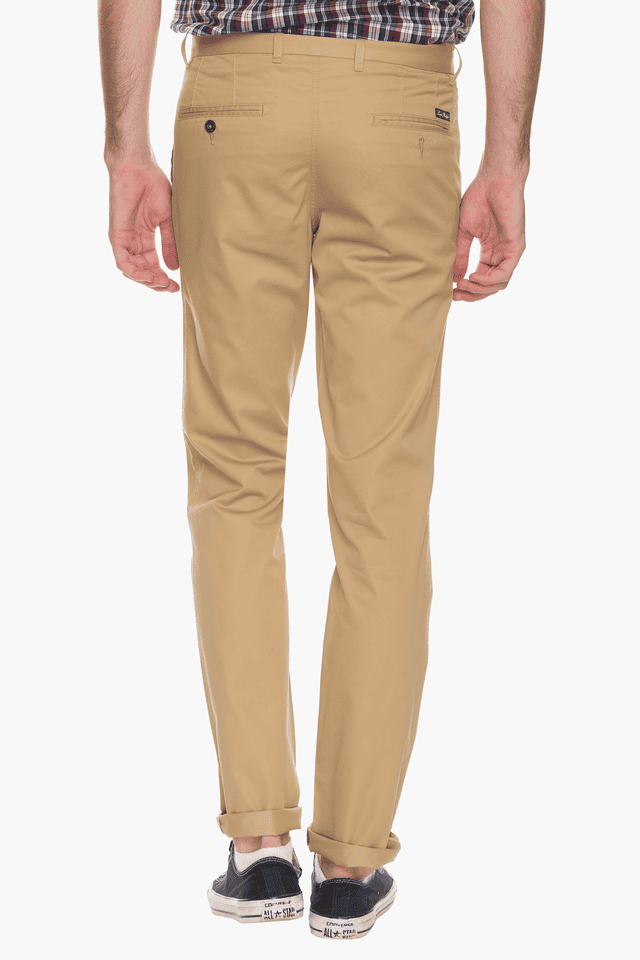 LOUIS PHILIPPE -  Light Khaki Formal Trousers - Main