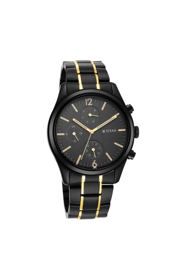 Buy TITAN Mens 44.5 mm Titan Watch Anthracite Dial Stainless Steel Analog Watch 1805KM03 Shoppers Stop