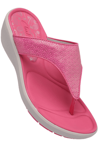 clarks pink wedge sandals