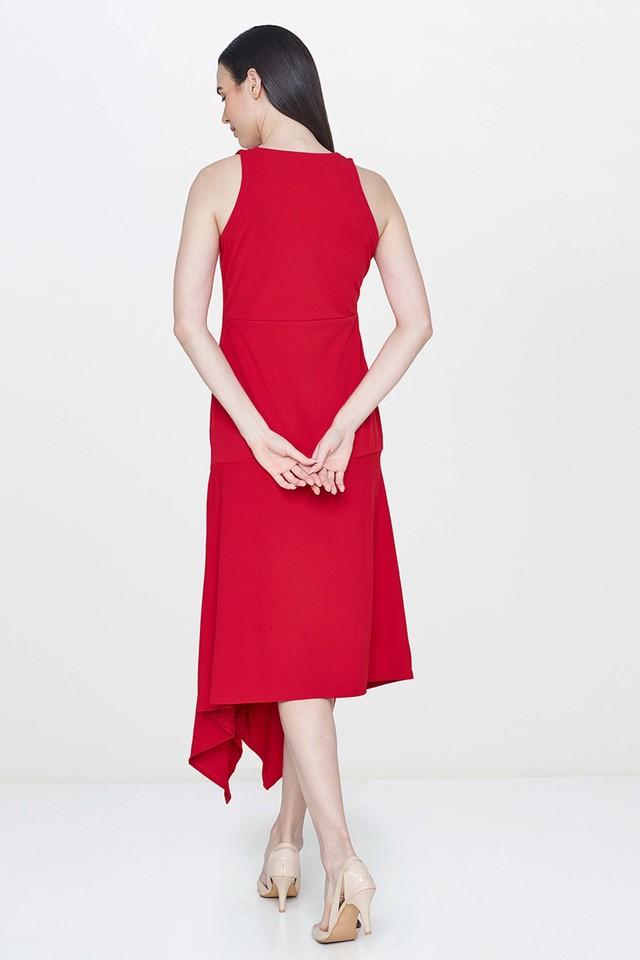 Red handkerchief sale dress