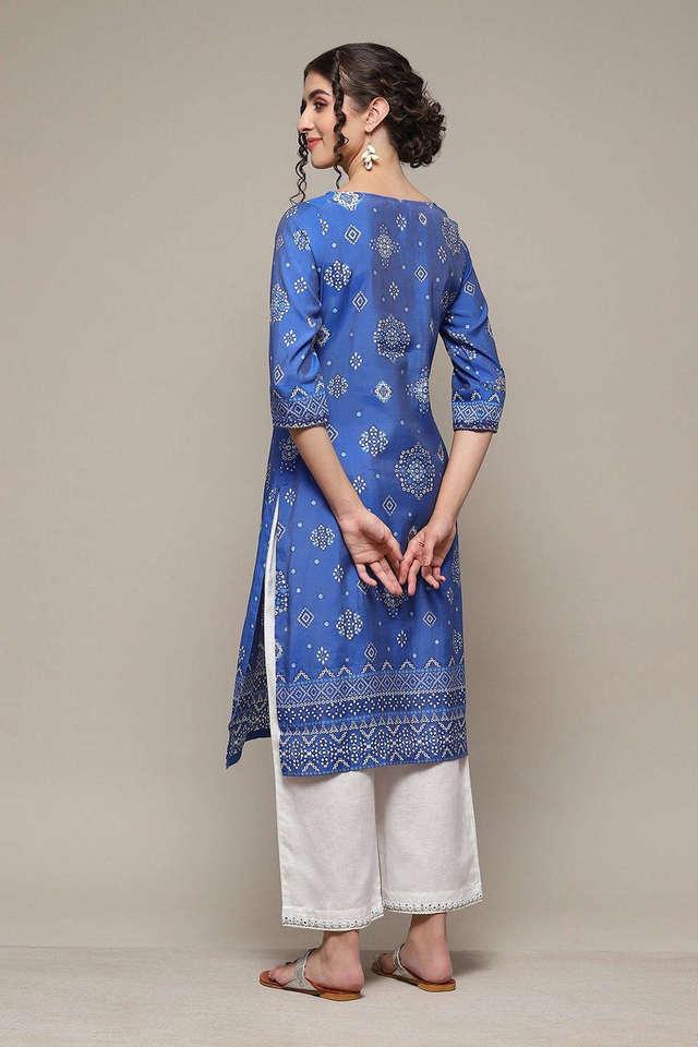 Kurtas & Kurtis : Heavy rayon cotton kurti with printed