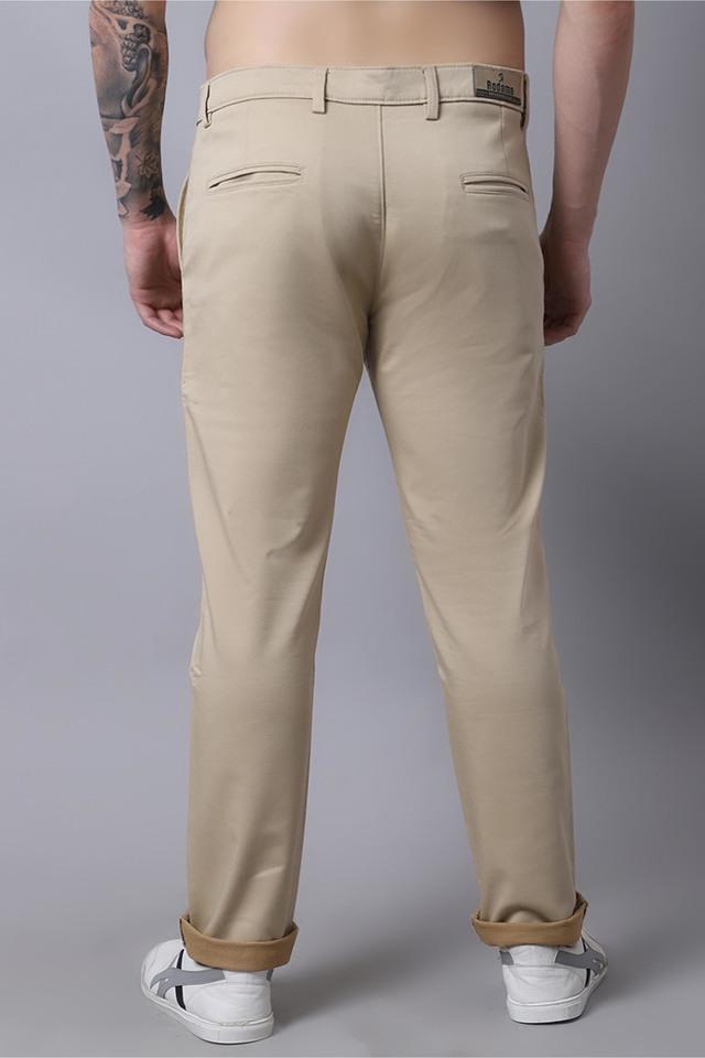 Organic Cotton Stretch Beige Chinos