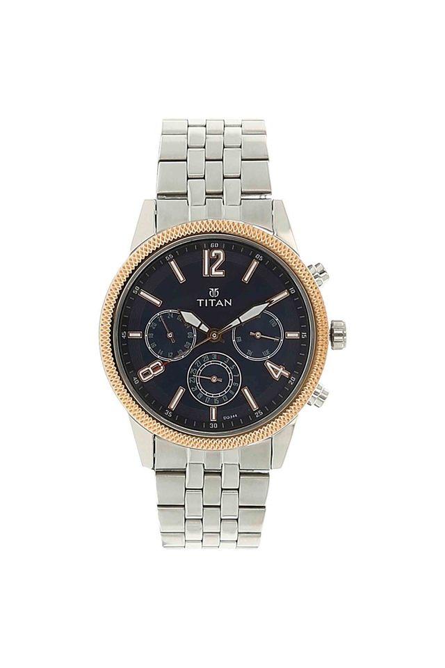 Buy TITAN Mens NEO Pack II Blue Dial Stainless Steel Analogue Watch NM1734KM01 Shoppers Stop
