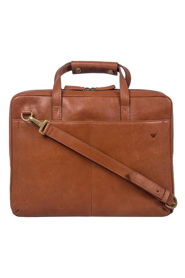 Buy HIDESIGN Tan Mens Horizontal Leather Briefcase Shoppers Stop