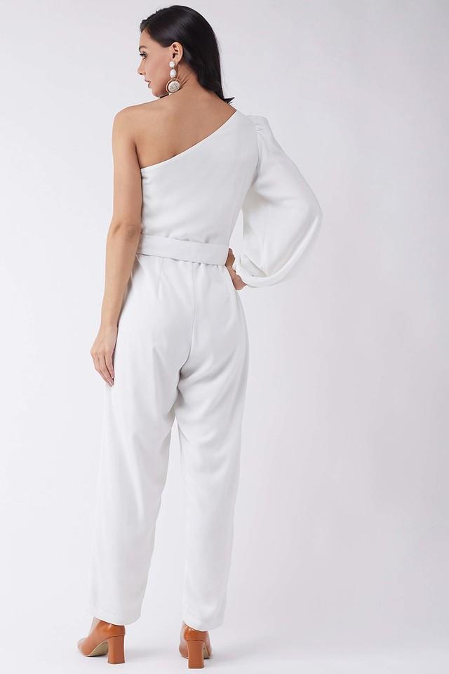 Sleeveless Jumpsuit - White