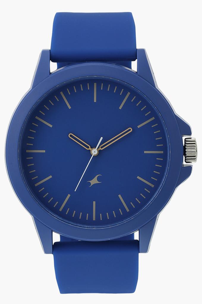 Buy FASTRACK Mens Analogue Blue Dial Watch 38024PP27 Shoppers Stop