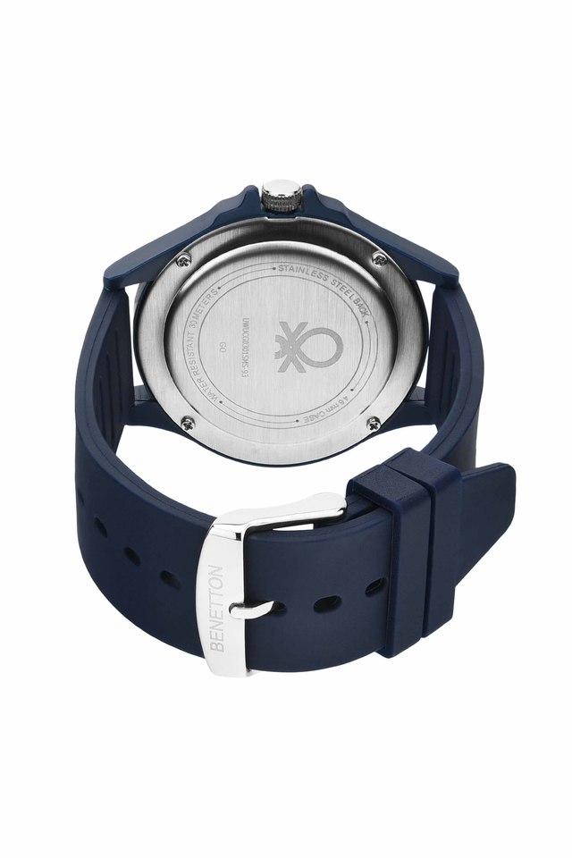 Buy United Colors of Benetton Mens 46 mm Blue Dial Silicone