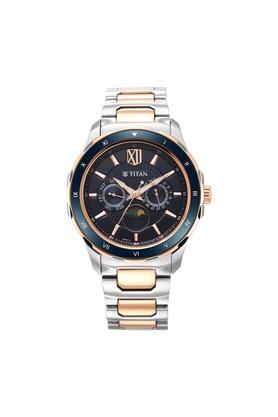 Buy Online Titan Regalia Premium Blue Dial Stainless Steel Strap Watch for  Men - 1688km07