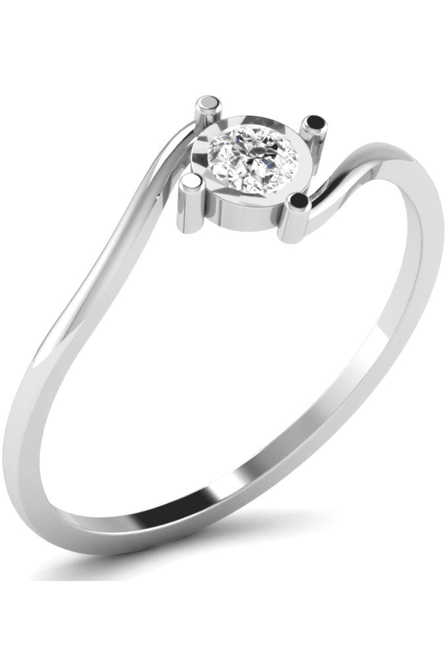 2 Pcs High Luxury Sterling Silver Diamond Rings