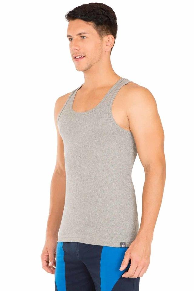 Solid Cotton Men's Vest