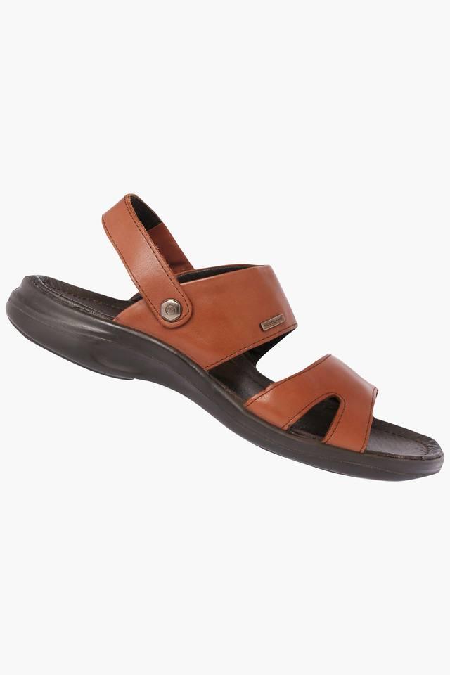 Male leather online sandals