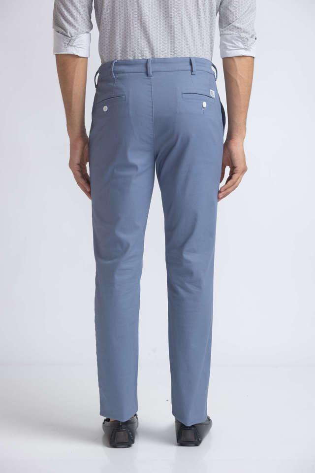 Buy Men Cream Regular Fit Solid Casual Trousers Online - 793967 | Allen  Solly