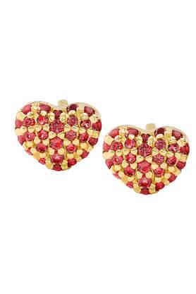 michael kors heart earrings gold