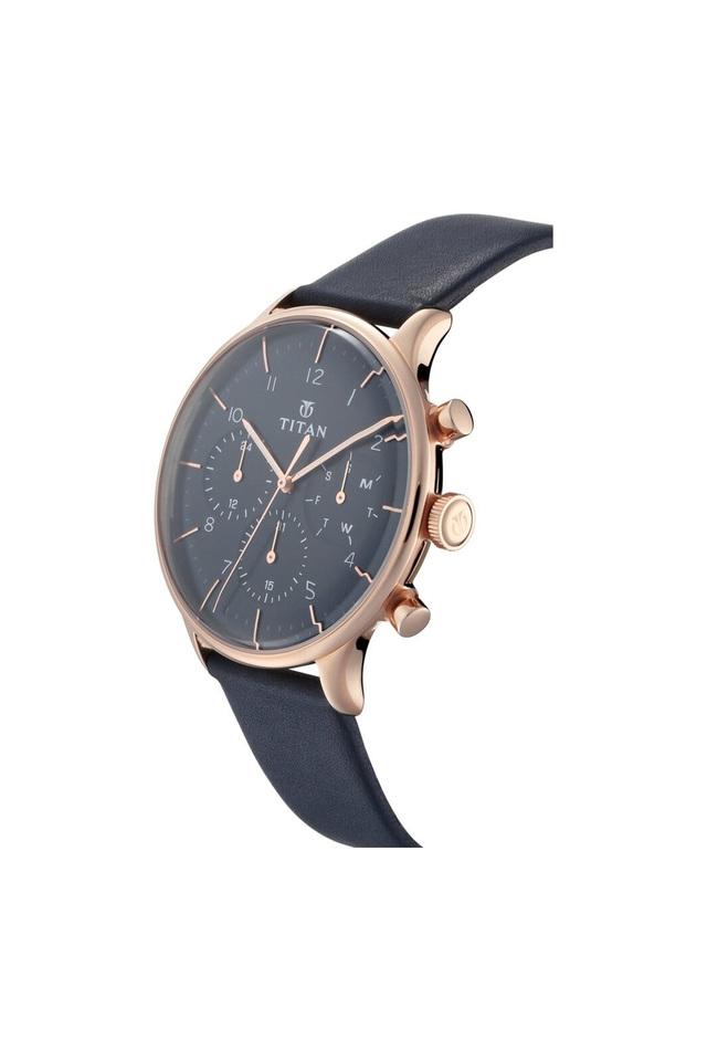 Titan light leather discount watches