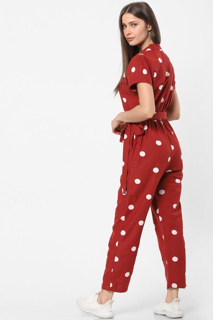 Womens polka dot store jumpsuit