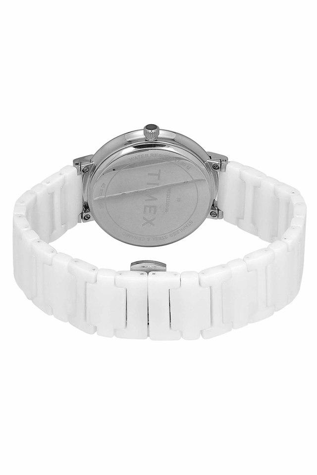 Considered Solar Powered Ceramic Watch White | Anne Klein