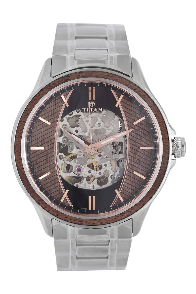 Titan skeleton automatic discount watch