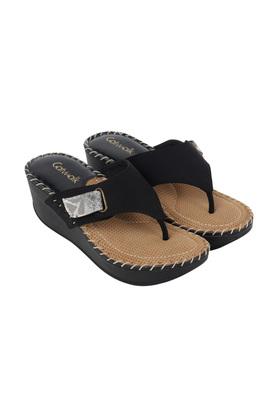 Womens slip best sale on wedge sandals