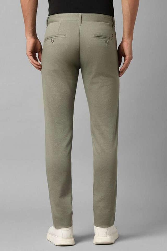 Buy LOUIS PHILIPPE Textured Linen Slim Fit Men's Formal Wear Trousers |  Shoppers Stop