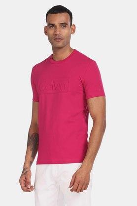 Solid Slim Fit Mens T Shirt