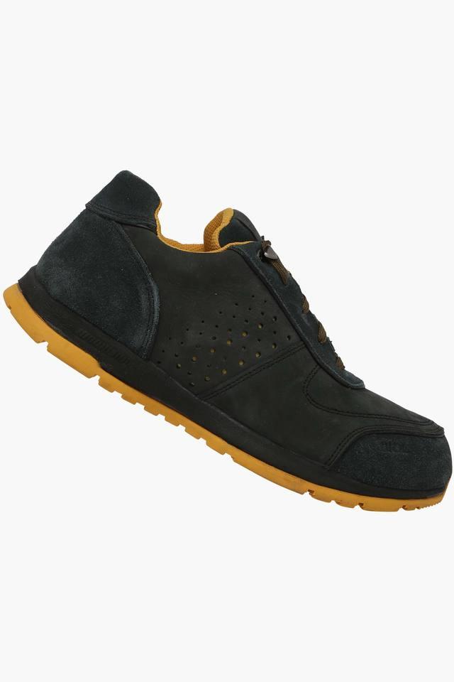 Woodland black cheap sports shoes