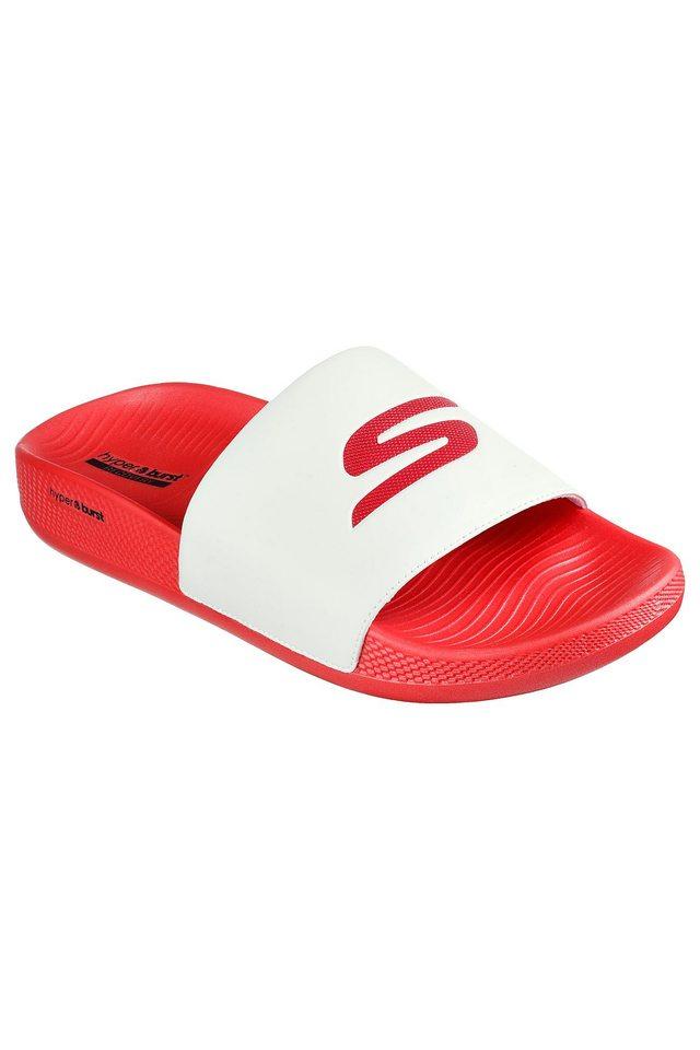 Buy SKECHERS White Hyper Slide Deriver Fabric Regular Slipon Mens Slippers Shoppers Stop