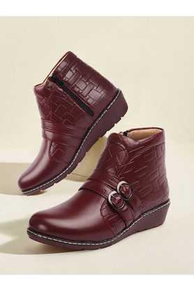 Maroon boots clearance ladies