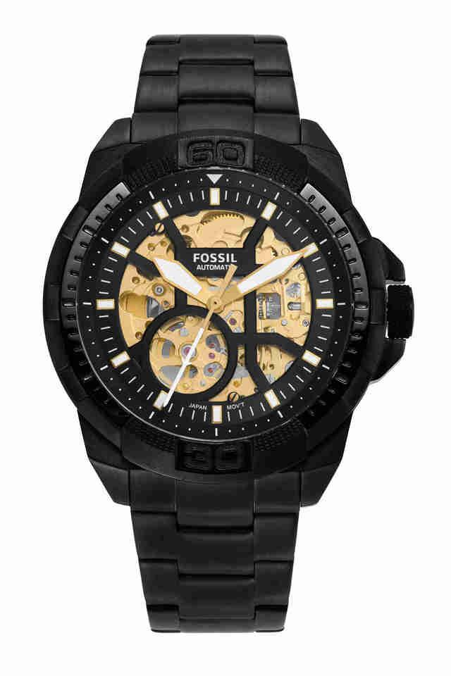 Buy FOSSIL Mens 44 mm Bronson Black Dial Stainless Steel Analog Watch ME3217 Shoppers Stop