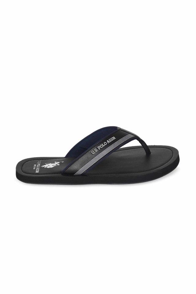 U.S. POLO ASSN. -  Black Flip Flops - Main