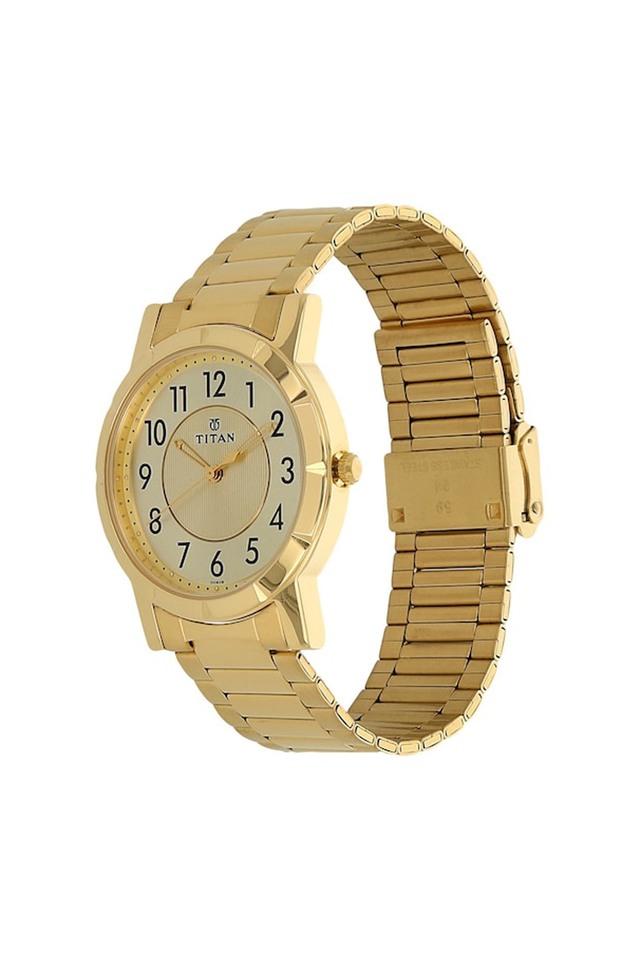 Titan champagne dial 2025 analog watch