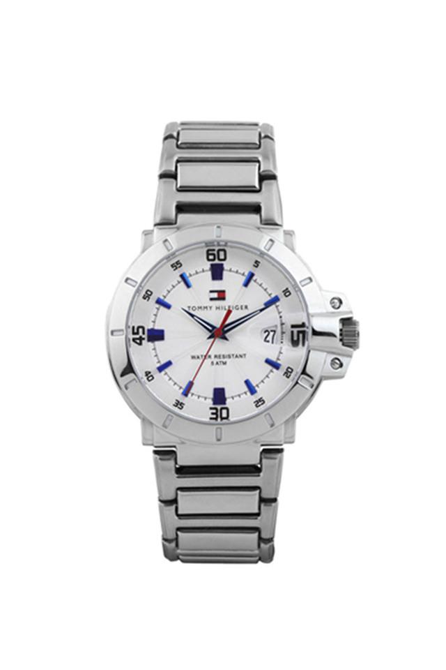 Buy TOMMY HILFIGER Mens 42 mm Turbo Silver Dial Stainless Steel Watch NCTH1790468 Shoppers Stop