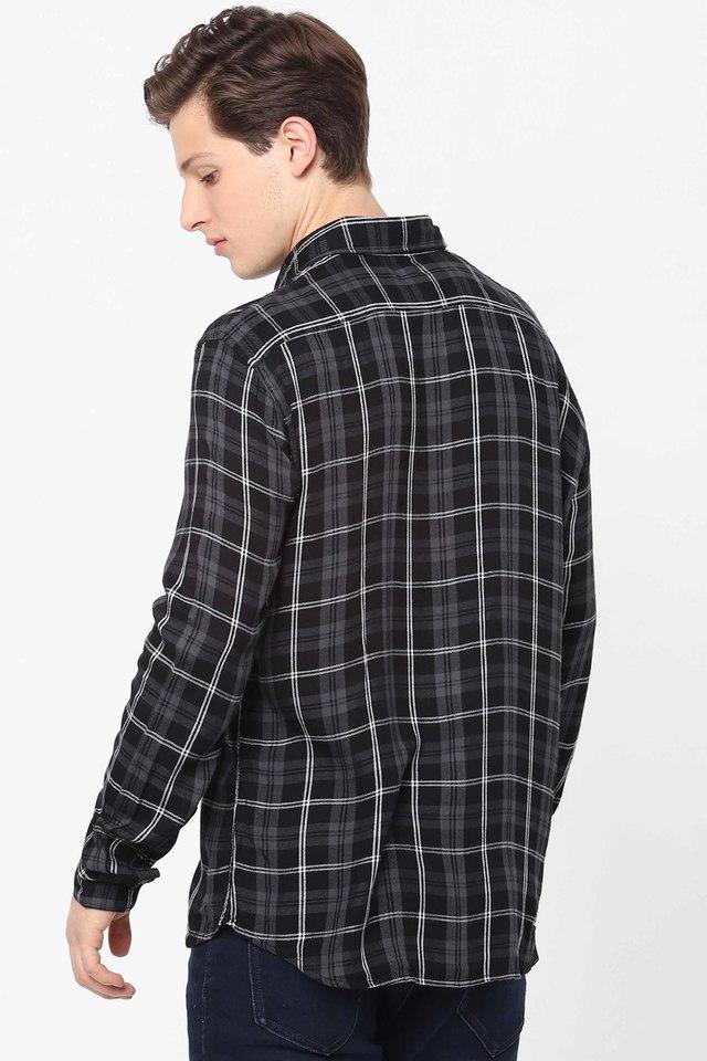 Buy CELIO JEANS Checks Viscose Regular Fit Men's Casual Shirt