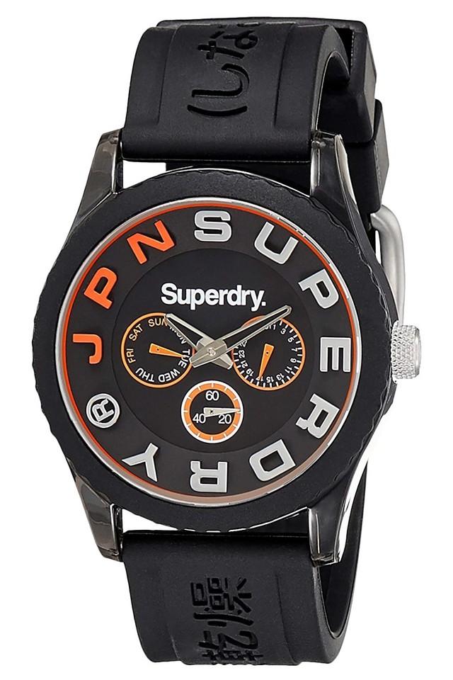 Superdry watch sale black