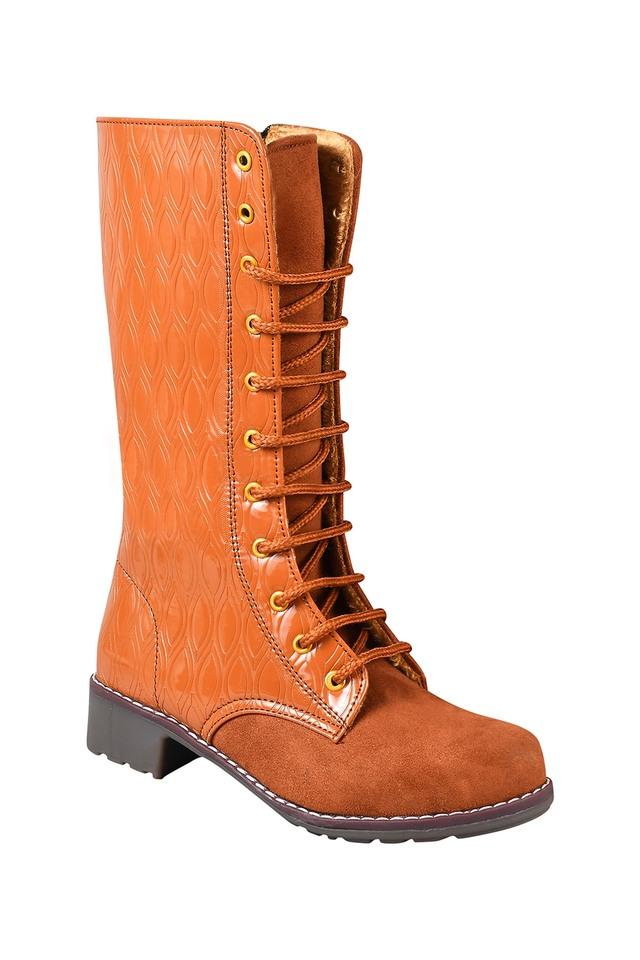 Orange store womens boots