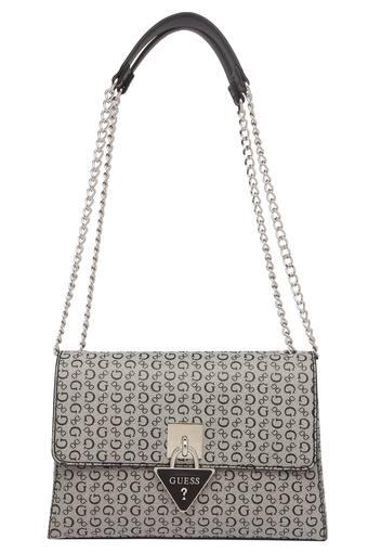 guess grey handbag