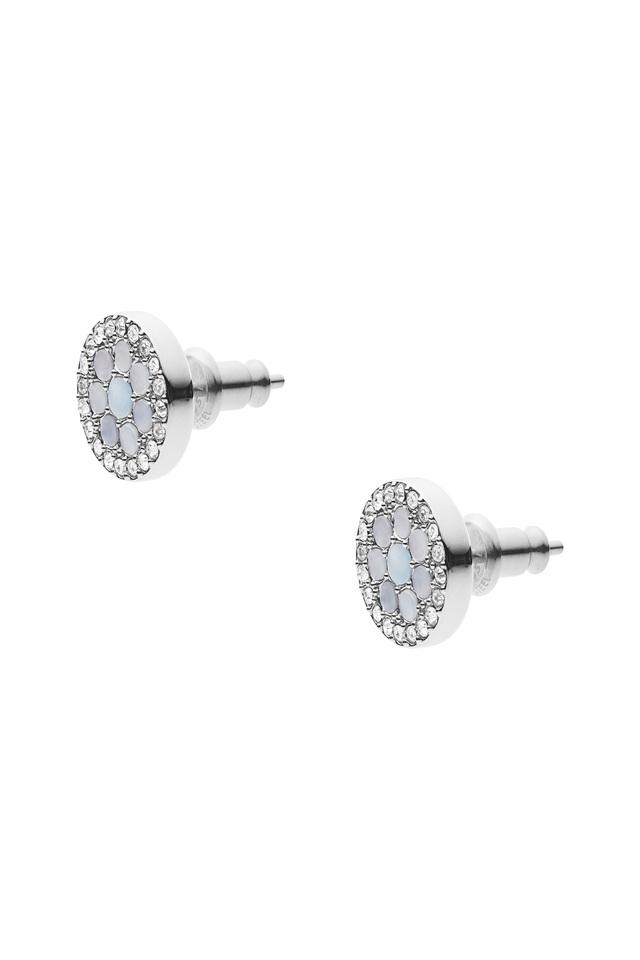 Fossil silver store earrings