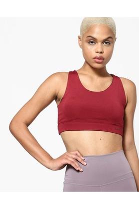 Non-Wired Fixed Strap Padded Women's Sports Bra