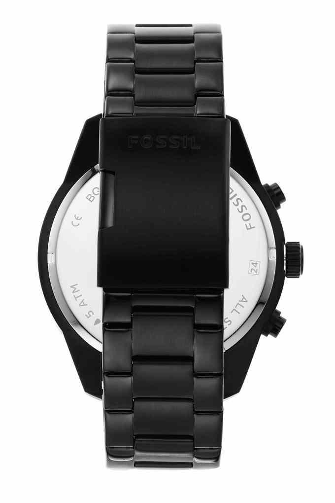 Fossil women's black outlet stainless steel watch