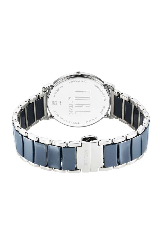 Titan edge ceramic sale watch blue