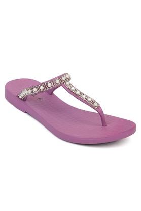 Womens purple flip online flops